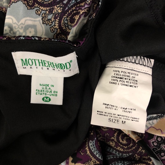 Motherhood Maternity Embellished Print Dress M D8 - Picture 7 of 8